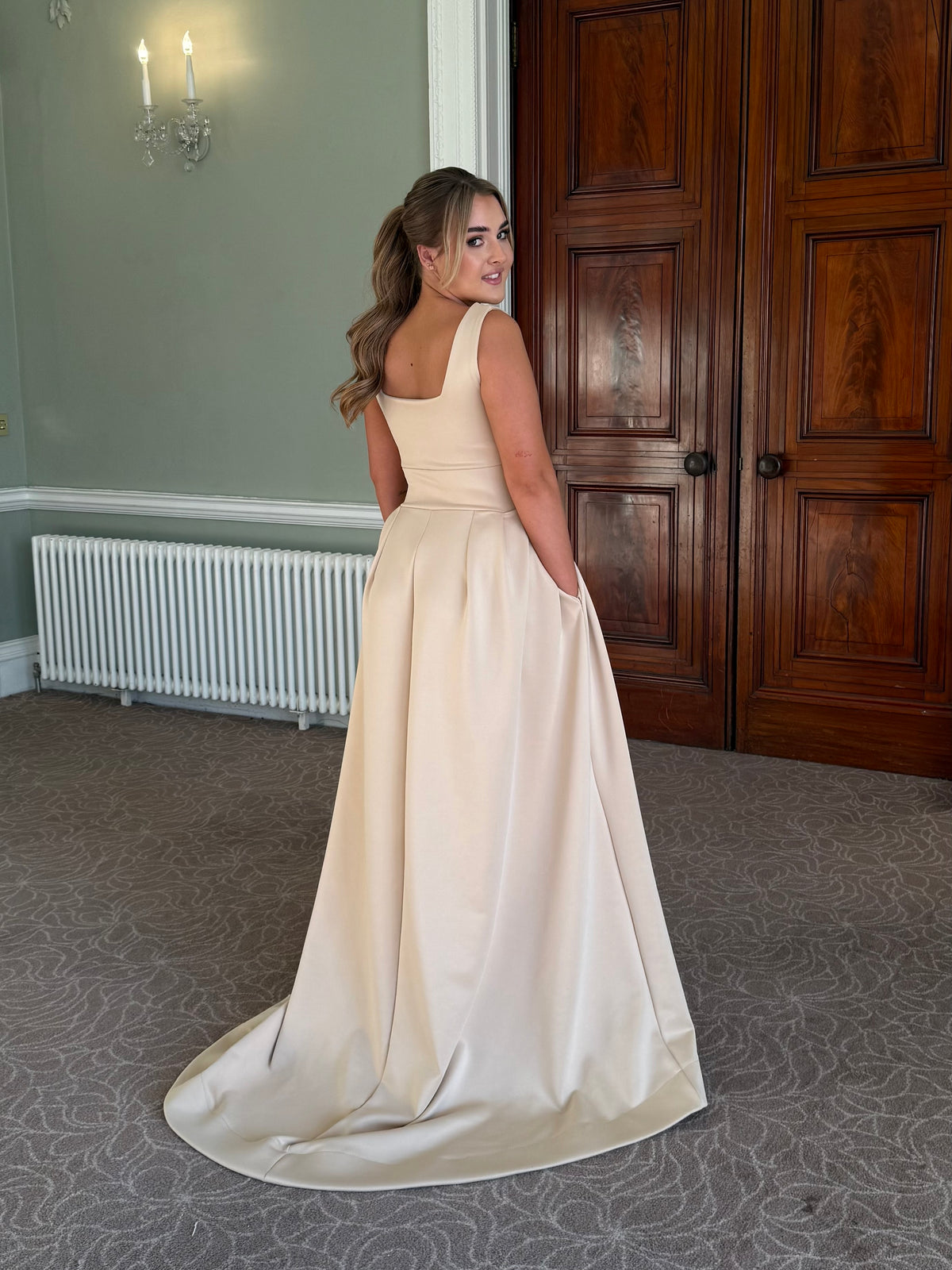 The Square-Neck Scuba Dress