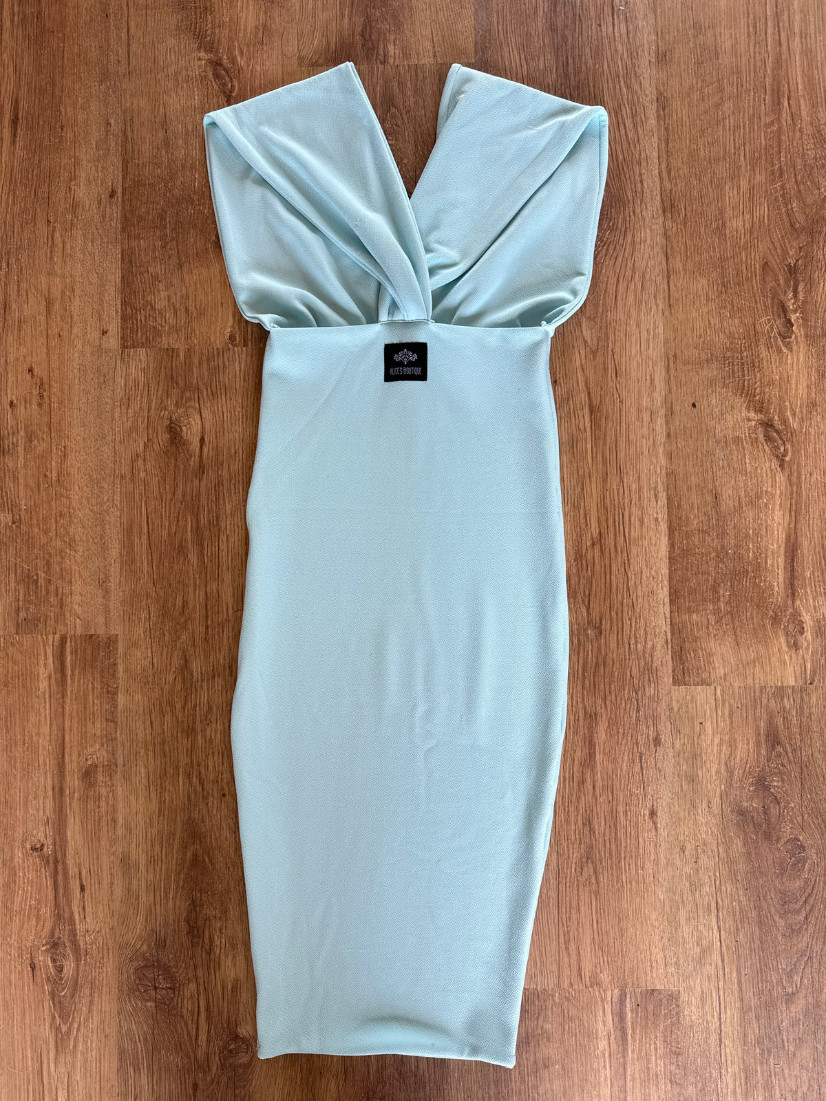 Draped Shoulder Dress