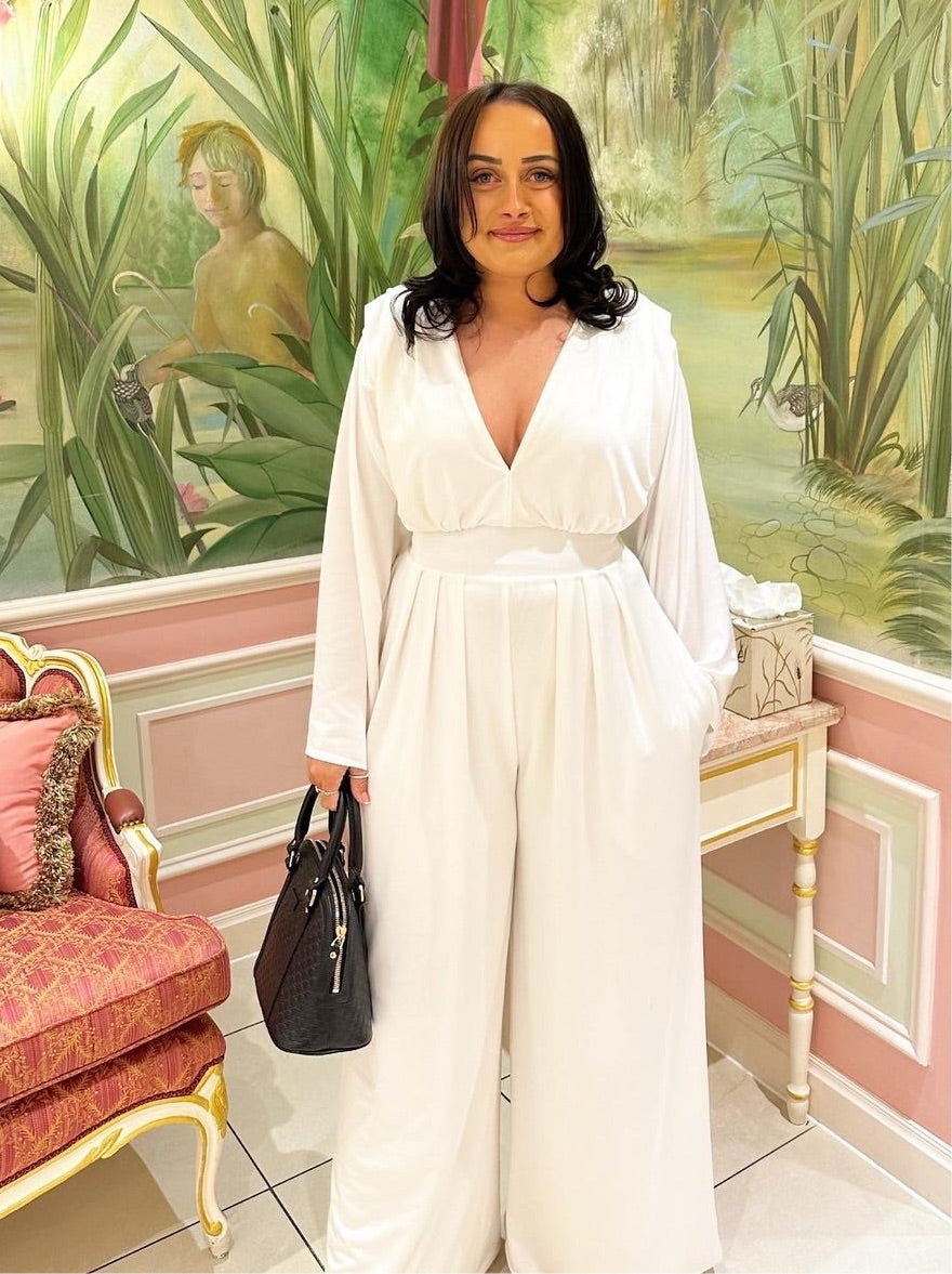 Loose Sleeved Luxury Tailored Jumpsuit