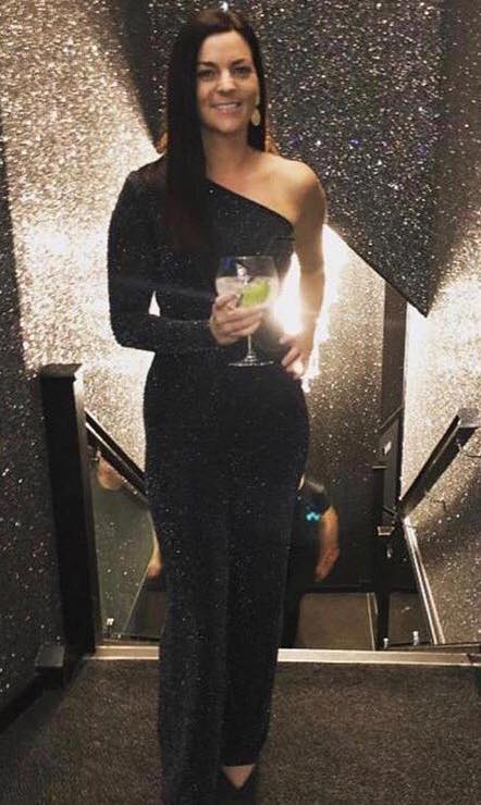 One Sleeved Straight Leg Jumpsuit