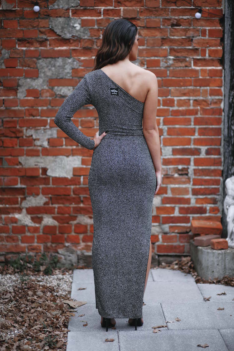 Ankle Length One Sleeved Dress