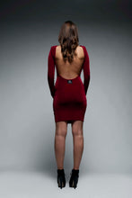 Load image into Gallery viewer, Long Sleeved Backless Bodycon Dress