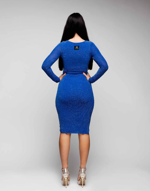 Long Sleeved Roundneck with Cutaway Bottom
