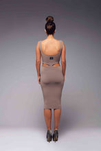 Load image into Gallery viewer, V Neck Bodycon Skirt Dress