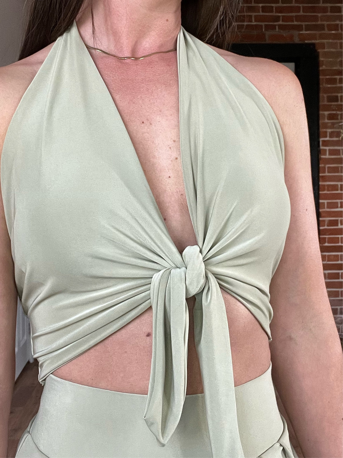 Halterneck Tie Top