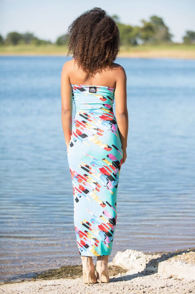 Full Length Boob Tube Dress Alice's Boutique Full Length Boob Tube Dress Alice's Boutique