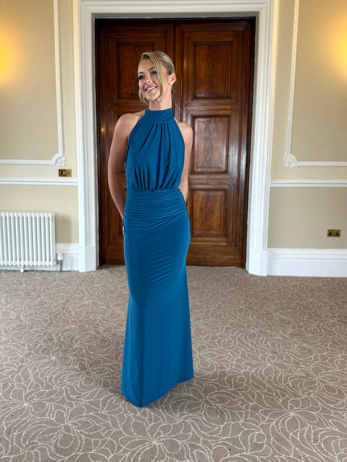 Highneck A-line Dress