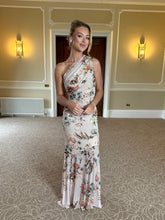 Load image into Gallery viewer, One Shoulder Mesh Fanned A-line Dress
