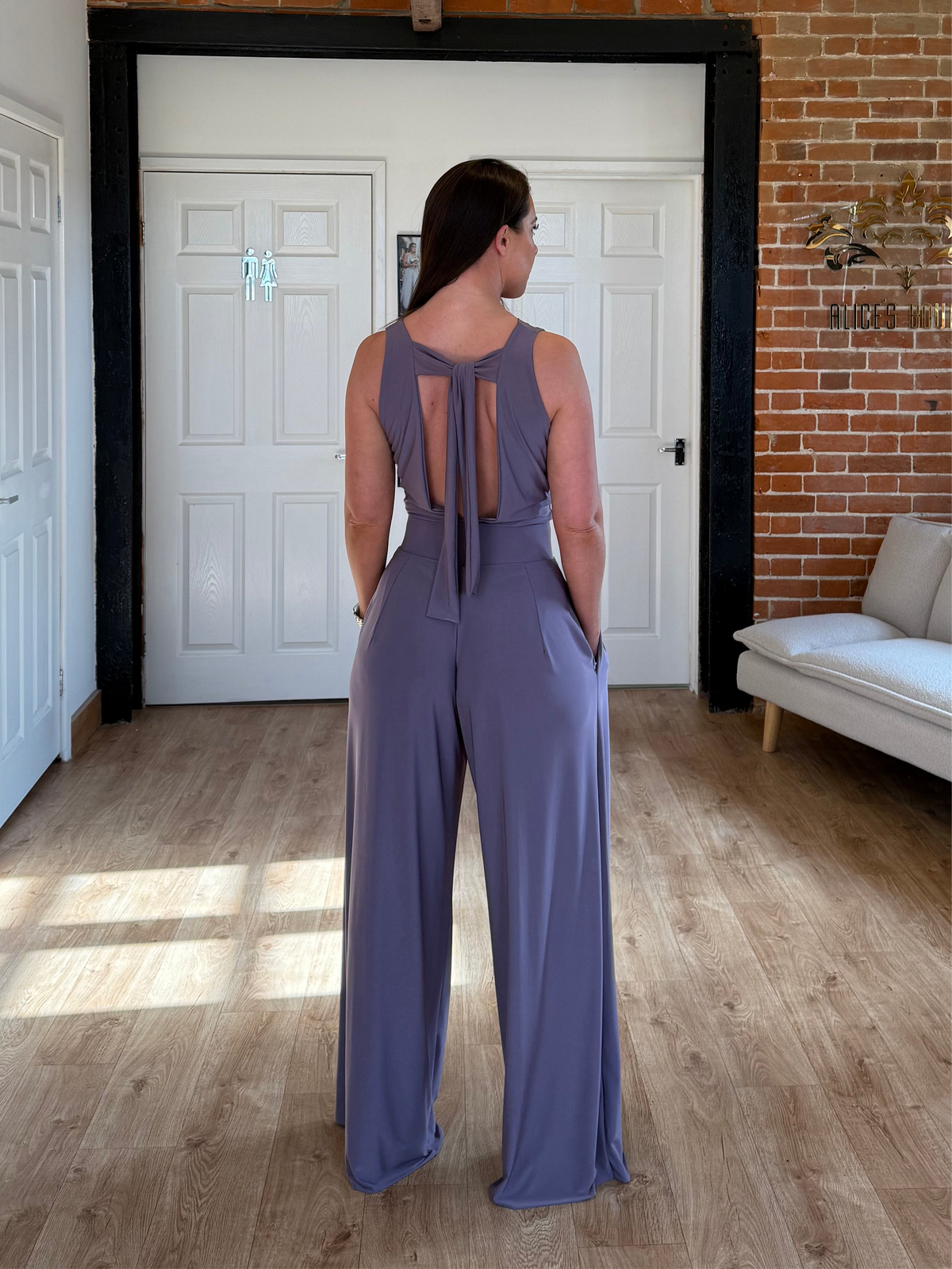 Narrow Shoulder Cowl Body with Tie Back