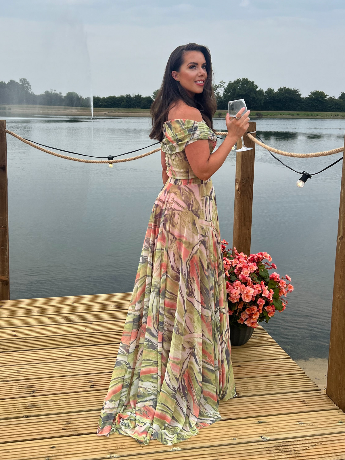 Bardot Floaty Mesh Dress