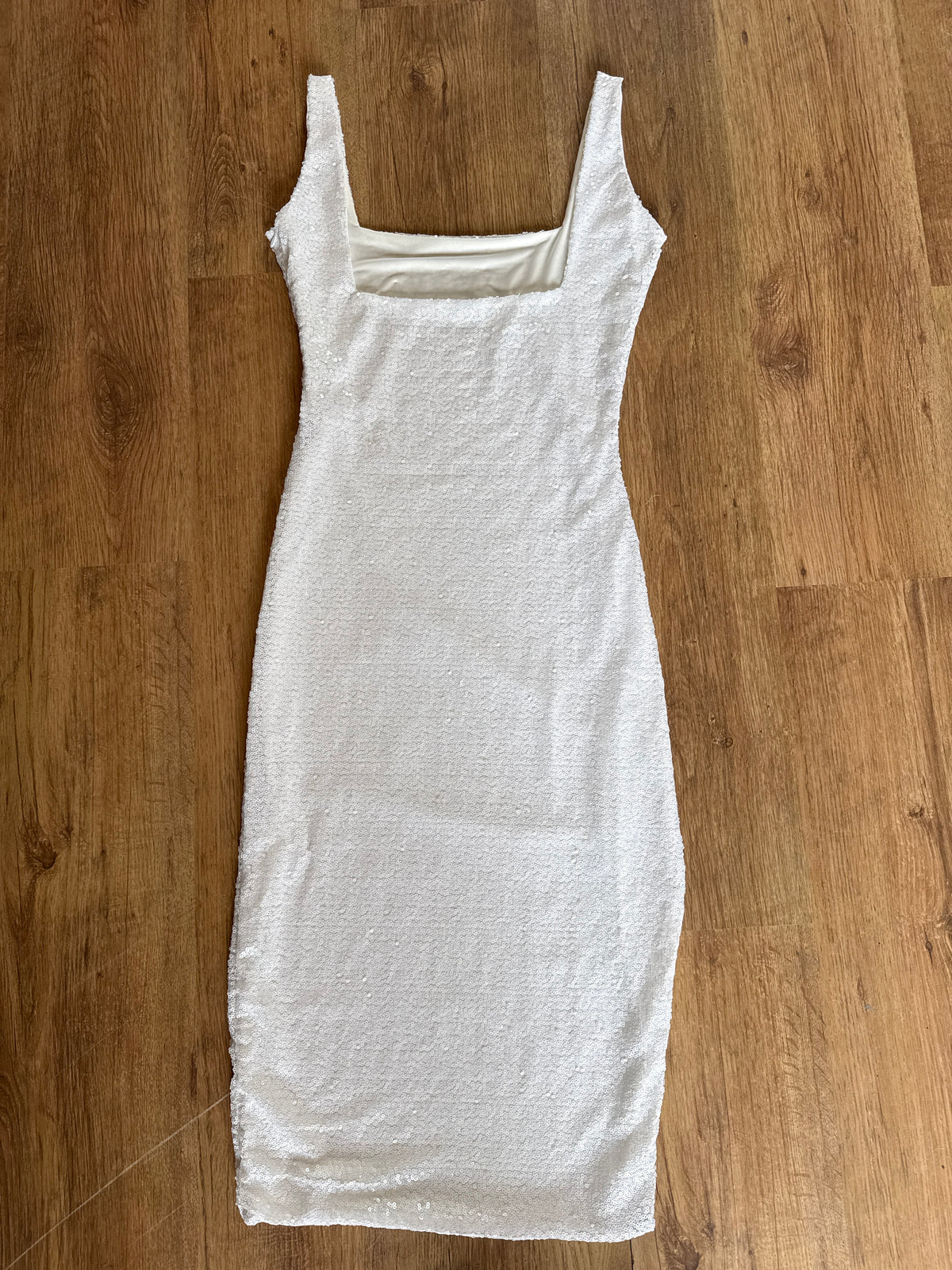 Squareneck Sequin Dress