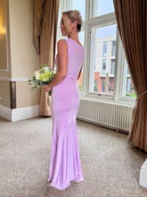 Load image into Gallery viewer, High Cowl Fanned A-Line Dress
