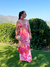 Load image into Gallery viewer, Spaghetti Plunge Dress with matching sash
