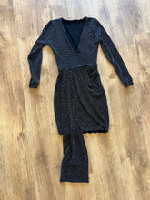 Load image into Gallery viewer, Long Sleeved Half Wrap Drape Dress

