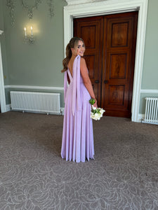 Vneck Bridesmaid Dress with long ties