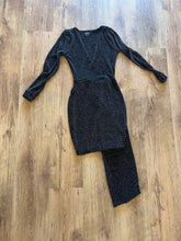 Load image into Gallery viewer, Long Sleeved Half Wrap Drape Dress
