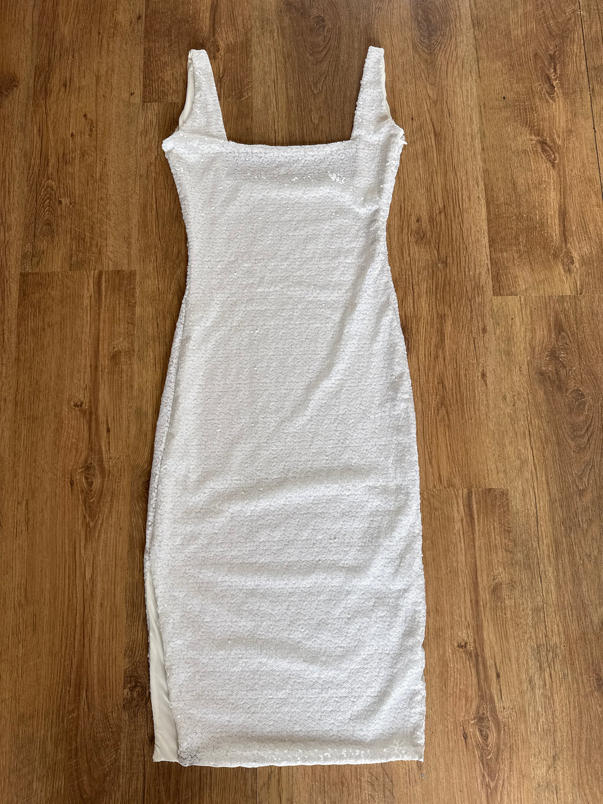 Squareneck Sequin Dress