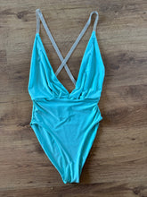 Load image into Gallery viewer, Plunge Cross Backless Beaded Poolside
