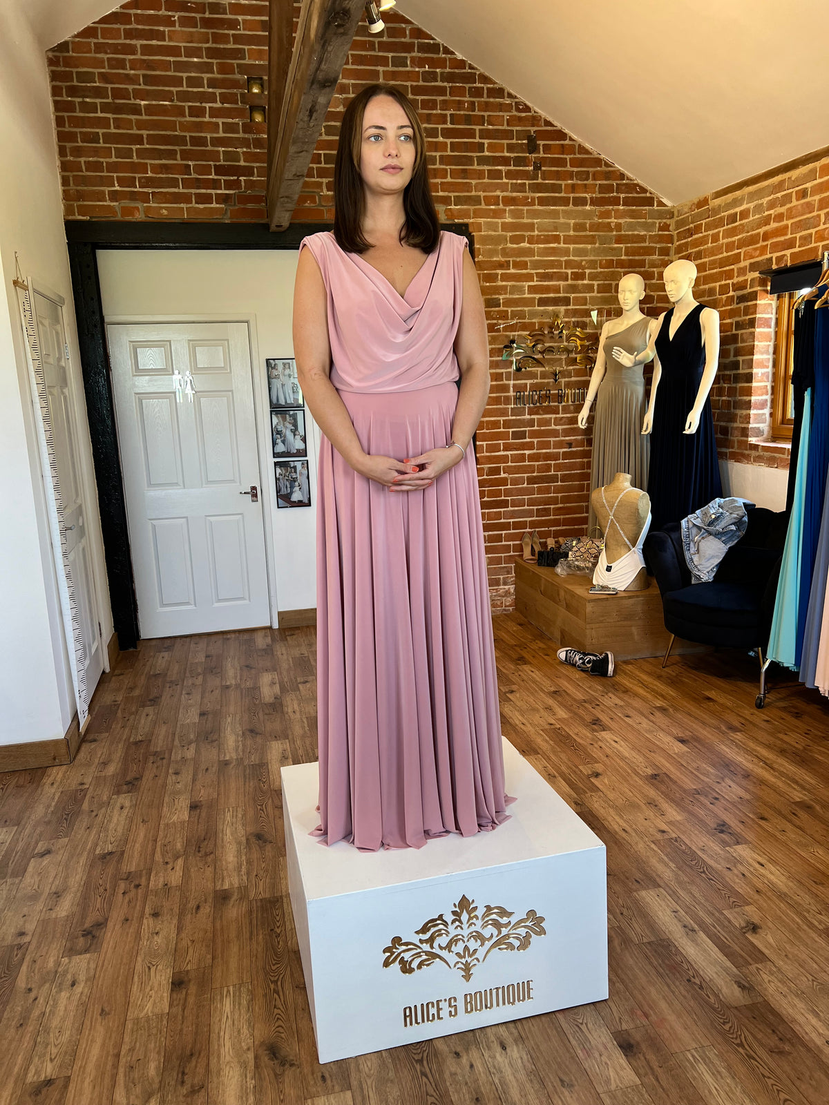 The Double Cowl Dress