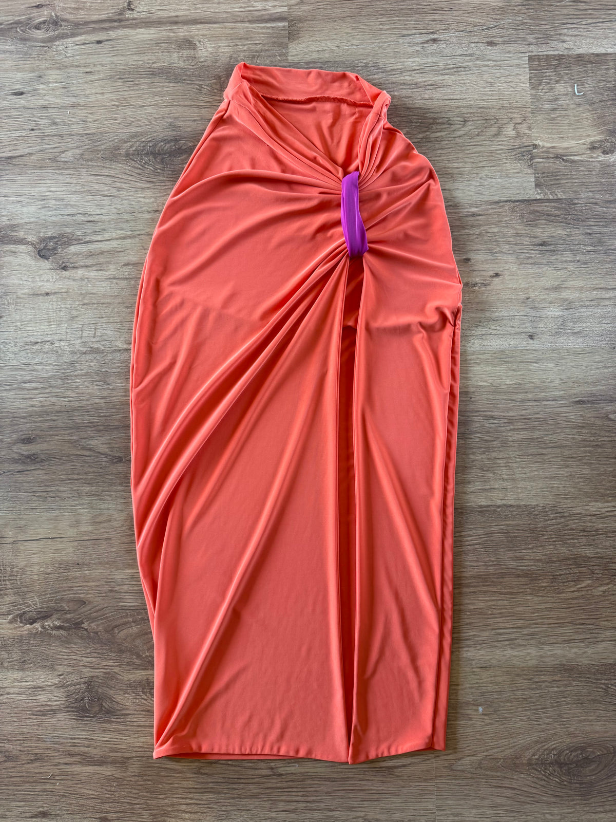 Front Split Ruched Skirt