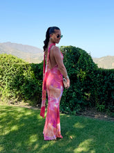 Load image into Gallery viewer, Spaghetti Plunge Dress with matching sash
