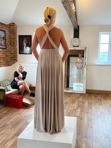 Twisted Cross Over Bridesmaid Dress