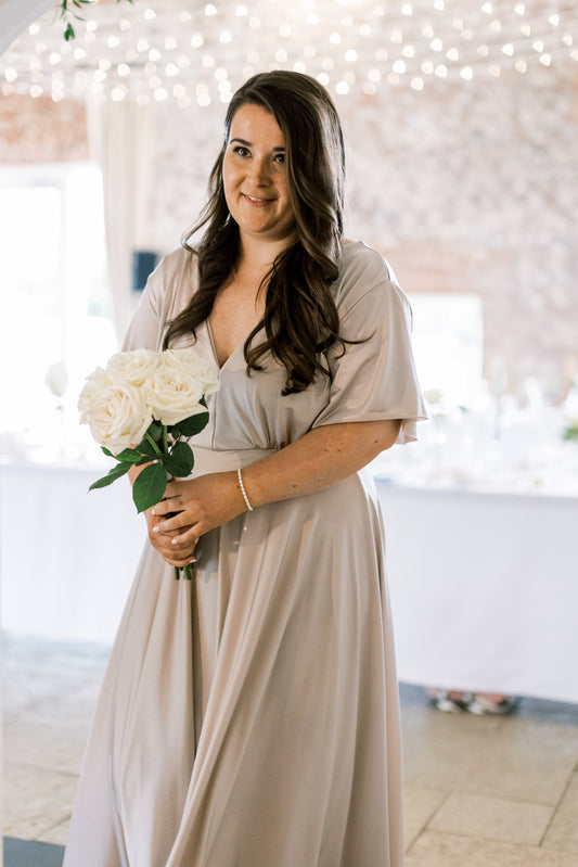 The V-Neck with Floaty Sleeve
