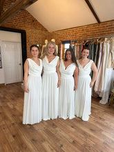 Load image into Gallery viewer, Double Cowl Bridesmaid Dress
