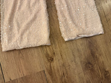Load image into Gallery viewer, Nude Sequin Straight Leg Trouser
