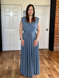 Double Cowl Floaty Dress