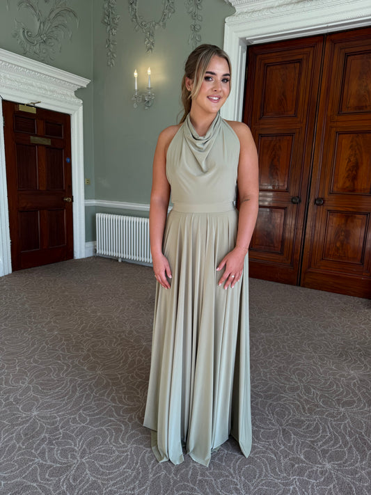 The Cowl Halter Dress