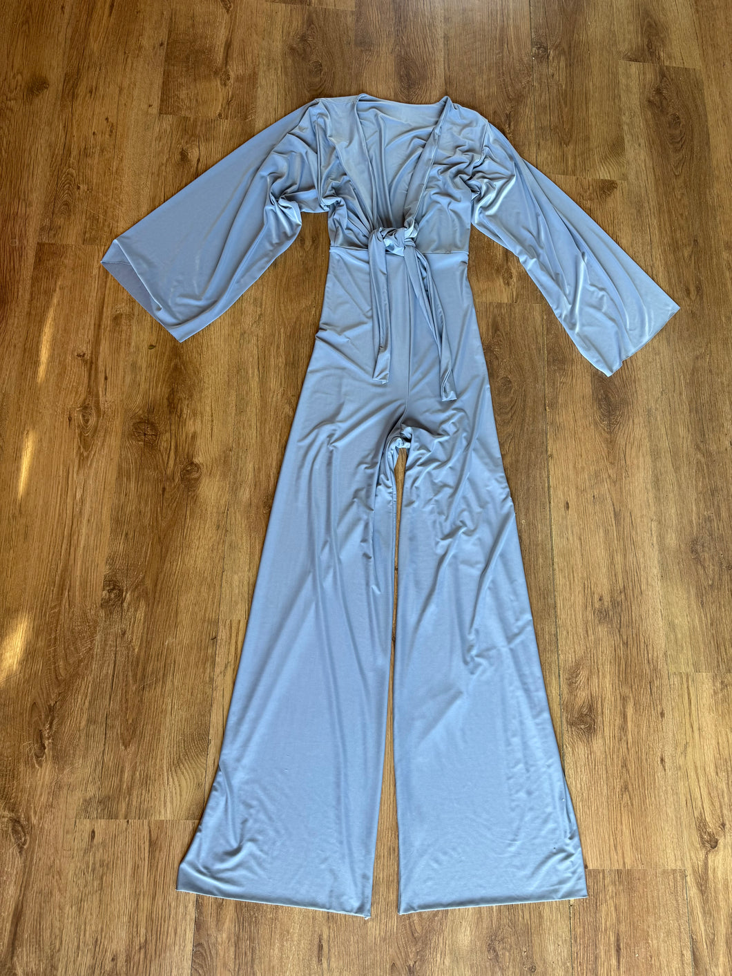 Loose Sleeved Tie front Jumpsuit