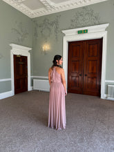 Load image into Gallery viewer, Double High Halter Bridesmaid Dress
