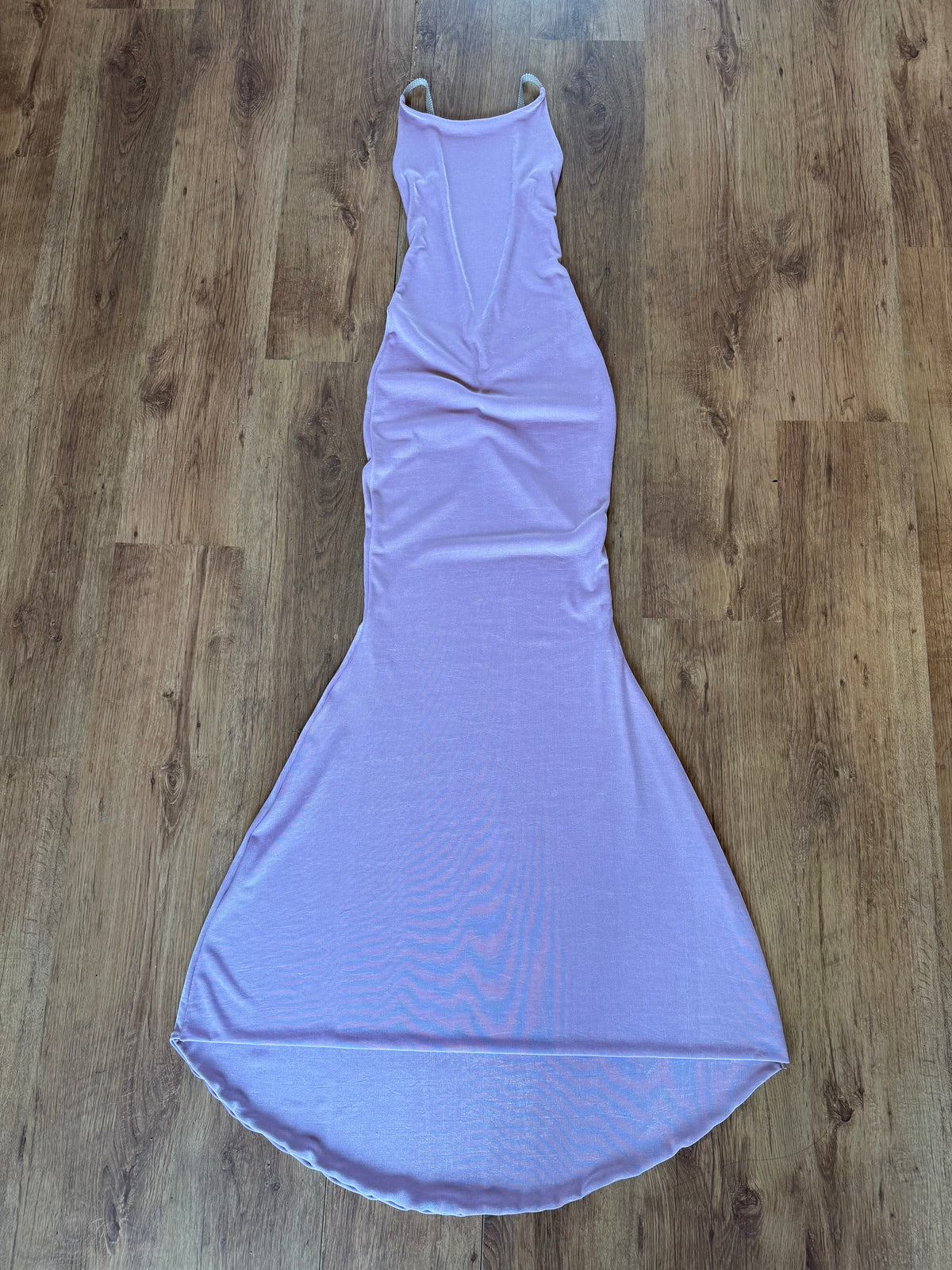 High Backless Beaded with sides Fishtail Dress