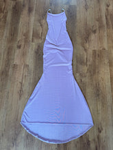 Load image into Gallery viewer, High Backless Beaded with sides Fishtail Dress
