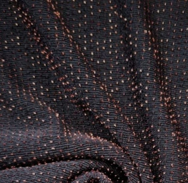 Black with Copper Sparkle Jersey