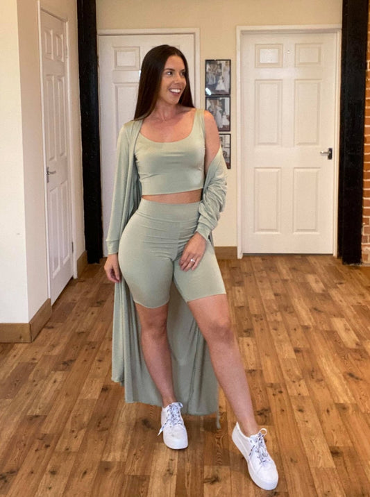 Luxury Three Piece Cycling Short Set