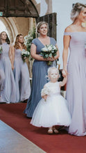 Load image into Gallery viewer, Variety of necklines for group of Bridesmaids
