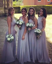 Load image into Gallery viewer, Variety of necklines for group of Bridesmaids
