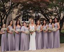 Load image into Gallery viewer, Variety of Necklines for group of Bridesmaids
