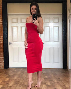 Backless Spaghetti Dress