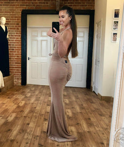 Plaited Tie Fishtail Dress