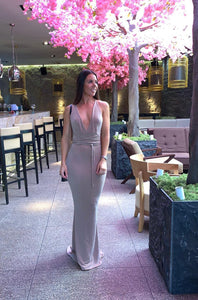 Plaited Tie Fishtail Dress