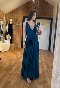 Beaded Shoulder Bridesmaid Dress