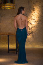 Load image into Gallery viewer, Highneck Halter Fishtail Dress
