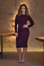 Load image into Gallery viewer, Long Sleeved High Round Neck Dress
