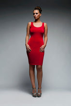 Load image into Gallery viewer, Narrow Strapped Backless Bodycon Dress
