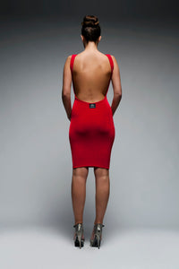 Narrow Strapped Backless Bodycon Dress