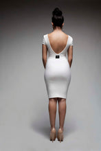 Load image into Gallery viewer, V-Neck Capsleeve Bodycon Dress
