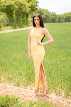 Load image into Gallery viewer, Full Length Backless Beaded Dress with Sides
